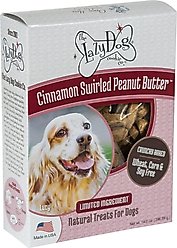 The Lazy Dog Cookie Co. Limited Ingredient Cinnamon Swirled Peanut Butter Crunchy Baked Dog Treats, 14-oz box
