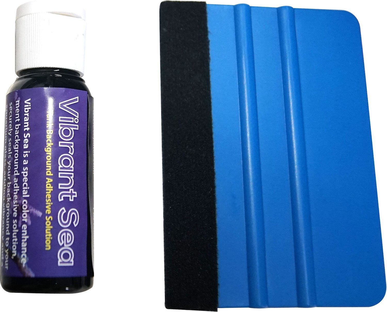 VEPOTEK Vibrant Sea Fish Aquarium Background Adhesive Solution, 1oz