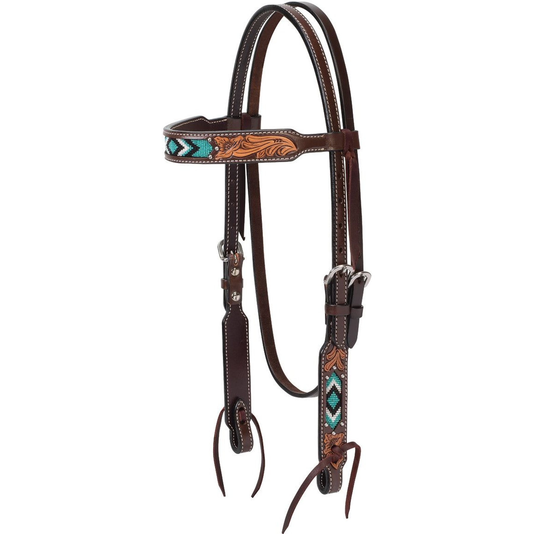 Embossed Leather Crossbody Strap in Turquoise Laredo – Horse Creek  Outfitters