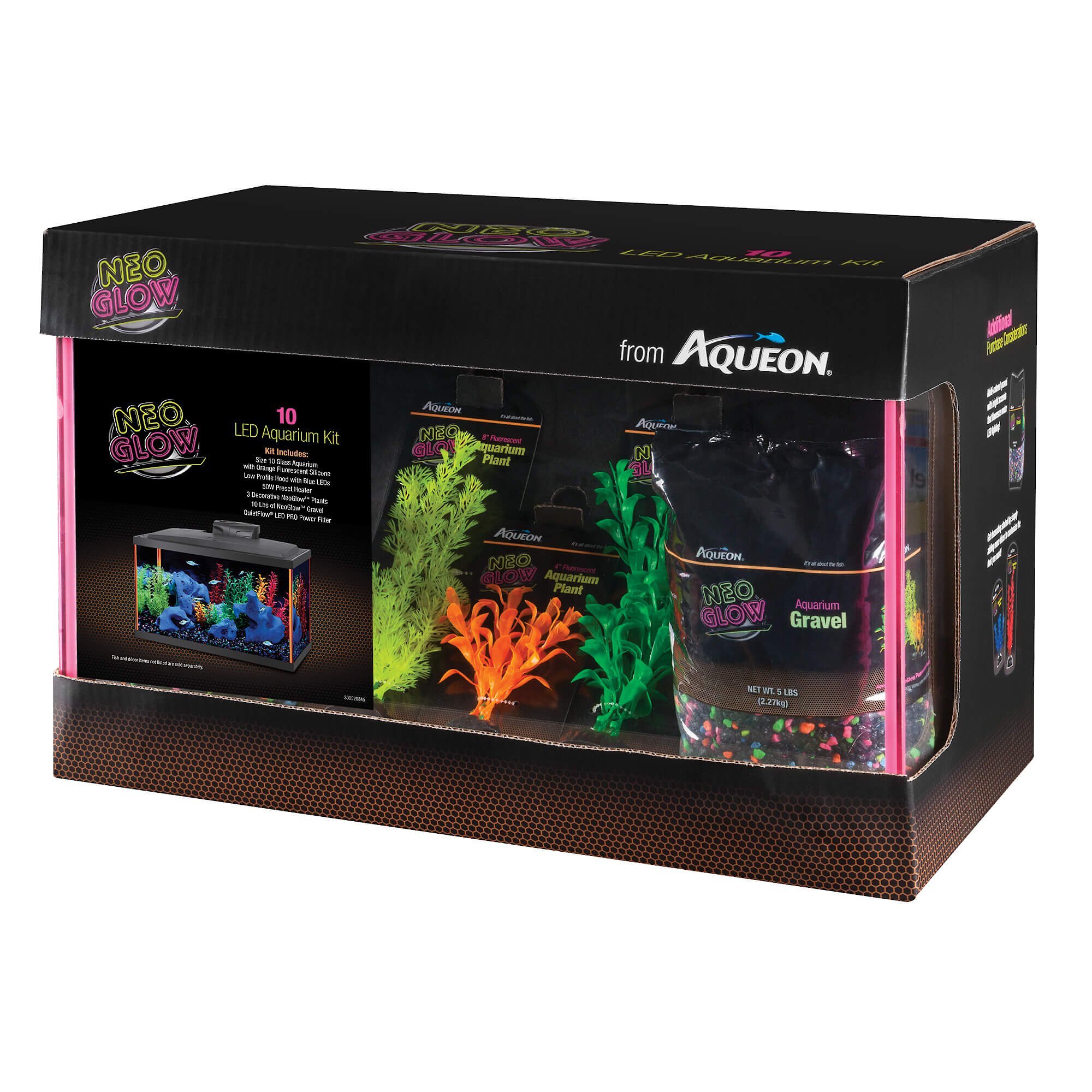 AQUEON NeoGlow LED Aquarium Kit, 10-gal reviews - Chewy.com