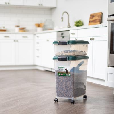 Show full view: IRIS 3-Piece Remington Airtight Dog & Cat Food Container, Green slide 3 of 10