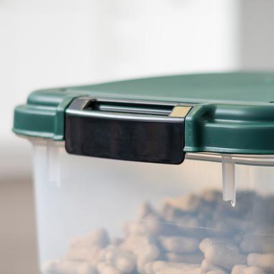 Show full view: IRIS 3-Piece Remington Airtight Dog & Cat Food Container, Green slide 7 of 10