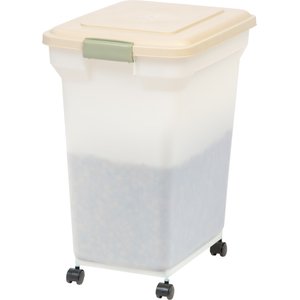 IRIS Airtight Food Storage Container, Almond, 45-lb