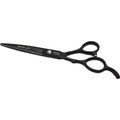 Precise Cut Black Panther Lefty Straight Dog Shears, 7-in