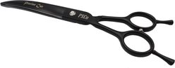 Precise Cut Black Panther Lefty Curved Dog Shears, 7-in