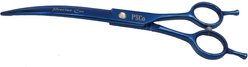 Precise Cut Dahlia Curved Dog Shears, Blue, 8-in