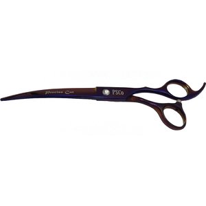 Precise Cut Dahlia Curved Dog Shears, Purple, 7-in