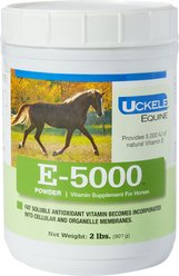Uckele E-5000 Powder Horse Supplement, 2-lb jar