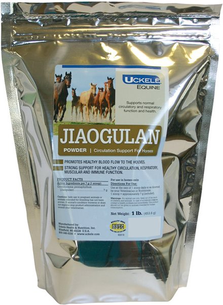 Uckele Jiaogulan Circulation Support Powder Horse Supplement, 1-lb bag slide 1 of 1
