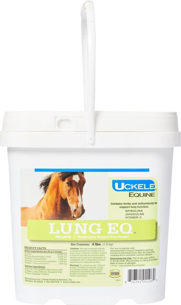 Uckele Lung Eq Respiratory Support Pellets Horse Supplement, 4-lb bucket slide 1 of 3