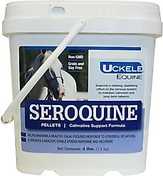 Uckele Seroquine Calmative Support Formula Pellets Horse Supplement, 4-lb bucket