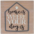 Prinz "Home is Where Your Dog Is" Box Sign