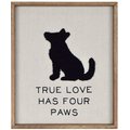 Prinz "True Love Has Four Paws" Dog Silhouette Wall Décor