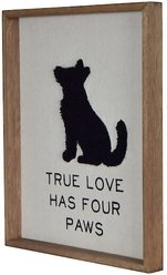 Prinz "True Love Has Four Paws" Dog Silhouette Wall Décor slide 2 of 5