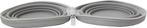 Frisco Travel Collapsible Silicone Dog & Cat Bowl, Gray, Small: 1.5 cup