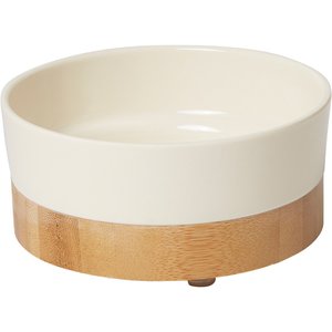 Frisco Melamine Dog & Small Pet Bowl with Bamboo Base, 0.5 Cup
