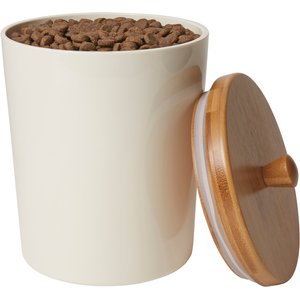 Frisco Melamine Dog & Cat Treat Jar with Bamboo Lid, 8 cup