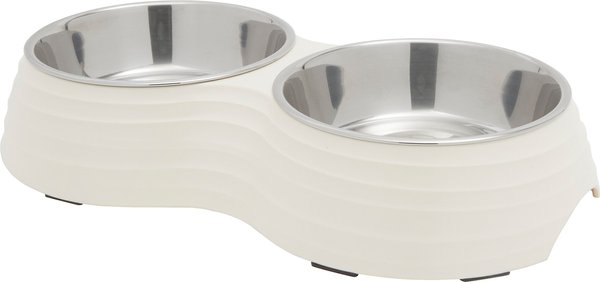Frisco Stainless Steel Double Dog Bowls with Melamine Stand, Small: 1.5 cup slide 1 of 4