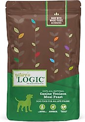 Nature's Logic Canine Venison Meal Feast All Life Stages Dry Dog Food, 25-lb bag