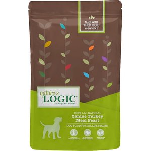 Nature's Logic Canine Turkey Meal Feast All Life Stages Dry Dog Food, 25-lb bag