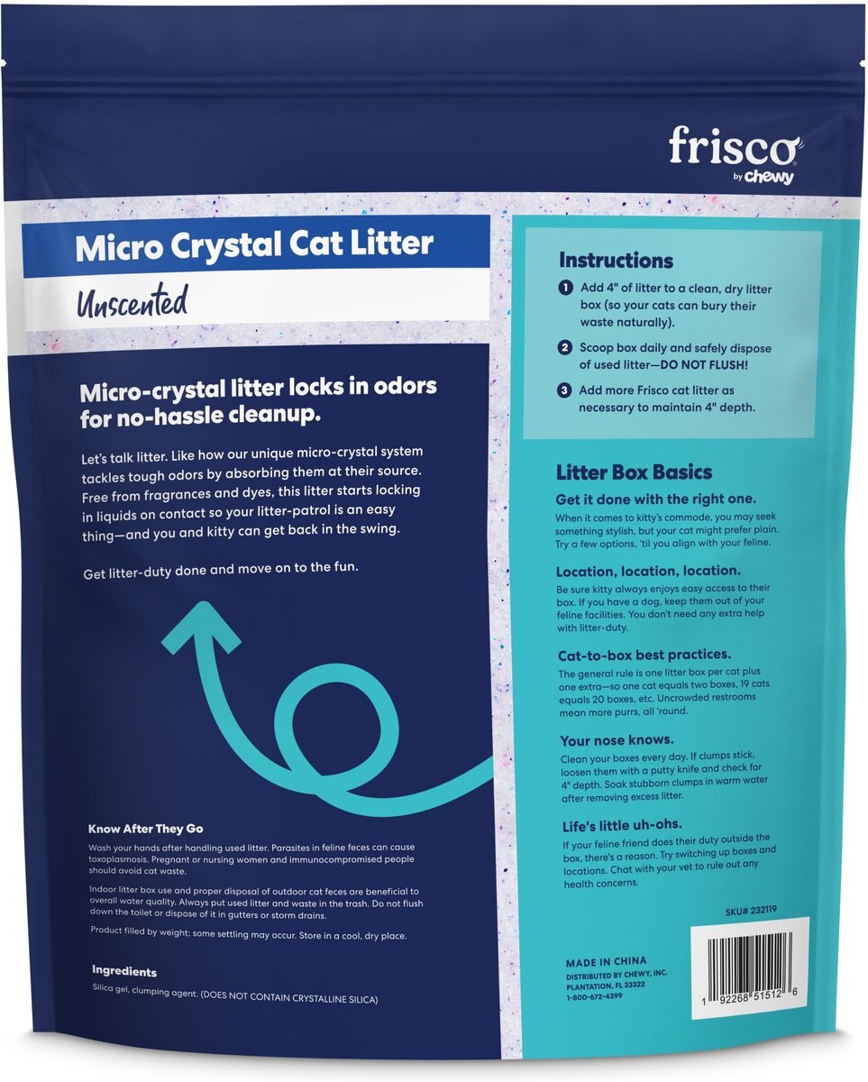 FRISCO Micro Crystal Unscented Clumping Crystal Cat Litter