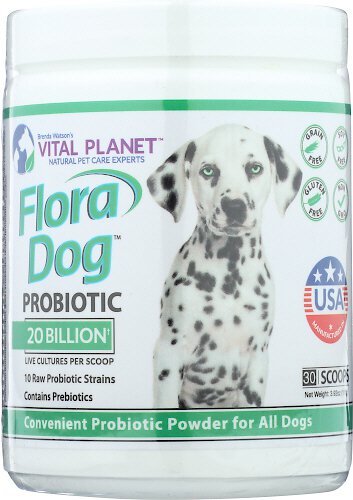 Vital Planet Flora Dog Probiotic Powder Dog Supplement, 3.9-oz jar slide 1 of 1