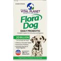 Vital Planet Flora Dog Daily Probiotic Beef Flavor Chewable Tablet Dog Supplement, 30 count