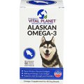 Vital Planet Alaskan Omega-3 Chicken Flavor Soft Gel Dog Supplement, 60 count