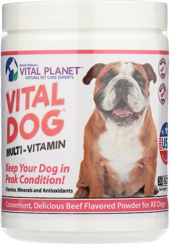 Vital Planet Vital Dog Multi-Vitamin Beef Flavor Powder Dog Supplement, 2.6-oz jar slide 1 of 1