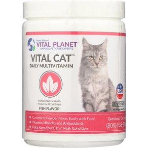 Vital Planet Vital Cat Daily Multivitamin Powder Cat Supplement, 2.6-oz jar