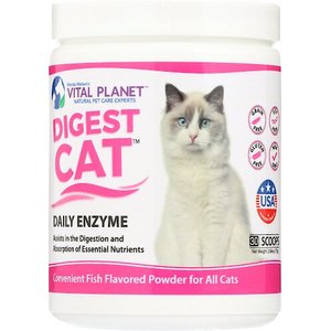 VITAL PLANET Digest Cat Daily Enzyme Fish Flavor Powder Cat Supplement,   jar 