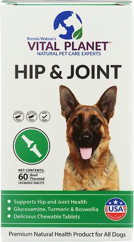 Vital Planet Hip & Joint Chewable Tablet Dog Supplement, 60 count slide 1 of 1
