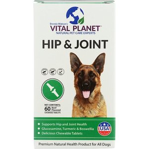 Vital Planet Hip & Joint Chewable Tablet Dog Supplement, 60 count