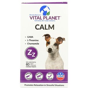 Vital Planet Calm Beef Flavor Chewable Tablet Dog Supplement, 60 count