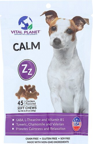 Vital Planet Calm Chicken Flavor Soft Chew Dog Supplement, 45 count slide 1 of 1