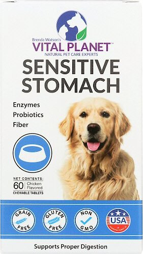 Vital Planet Sensitive Stomach Chicken Flavor Chewable Tablet Dog Supplement, 60 count slide 1 of 1