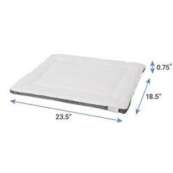 Frisco Self Warming Pillow Rectangular Pet Bed, Gray, 24" slide 2 of 7
