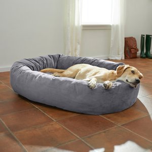 BARKSBAR Snuggly Sleeper Orthopedic Bolster Dog Bed w/Removable Cover ...