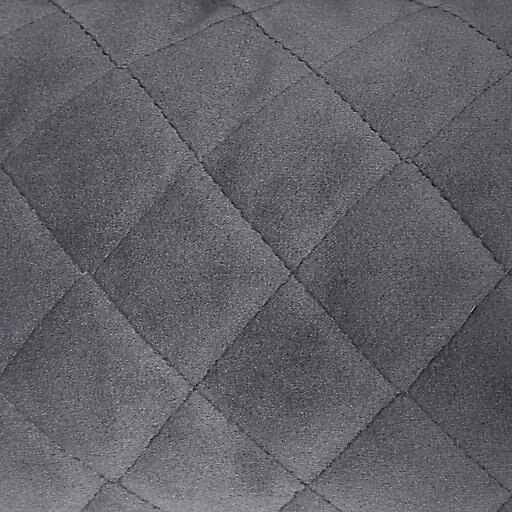 Frisco Velvet Rectangular Bolster Cat & Dog Bed, Gray, Large
