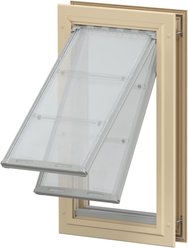 Endura Flap Double Flap Door Mount Dog & Cat Door, Medium, Tan
