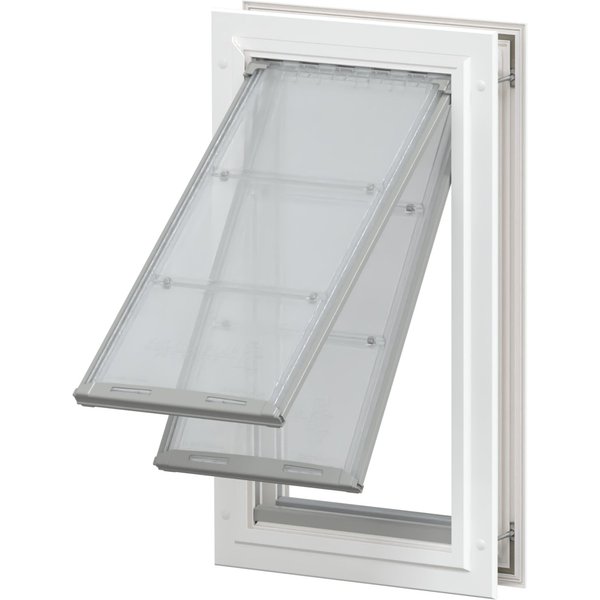 ENDURA FLAP Double Flap Wall Mount Dog & Cat Door, XLarge, White