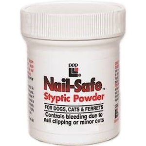 Professional Pet Products Nail-Safe Styptic Powder for Dogs, Cats & Ferrets, 0.5-oz bottle
