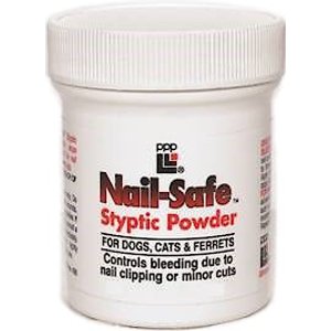 Professional Pet Products Nail-Safe Styptic Powder for Dogs, Cats & Ferrets, 6-oz bottle