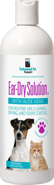 Professional Pet Products Ear-Dry Solution with Aloe Vera Dog & Cat Ear Cleaner, 16-oz bottle slide 1 of 1