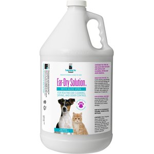 Professional Pet Products Ear-Dry Solution with Aloe Vera Dog & Cat Ear Cleaner, 1-gal bottle