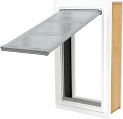 Endura Flap Single Flap Wall Mount Dog & Cat Door, Large, White