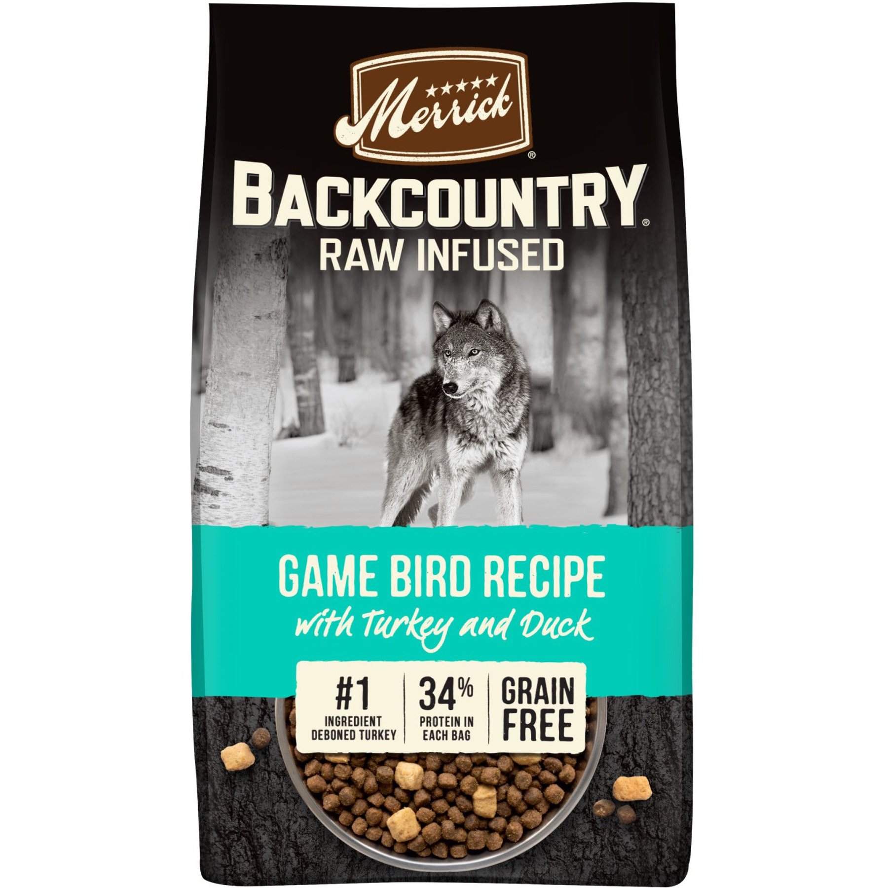 Merrick Backcountry Game Bird Real Duck Sausage Cuts Grain-Free Dog Treats,  5-oz