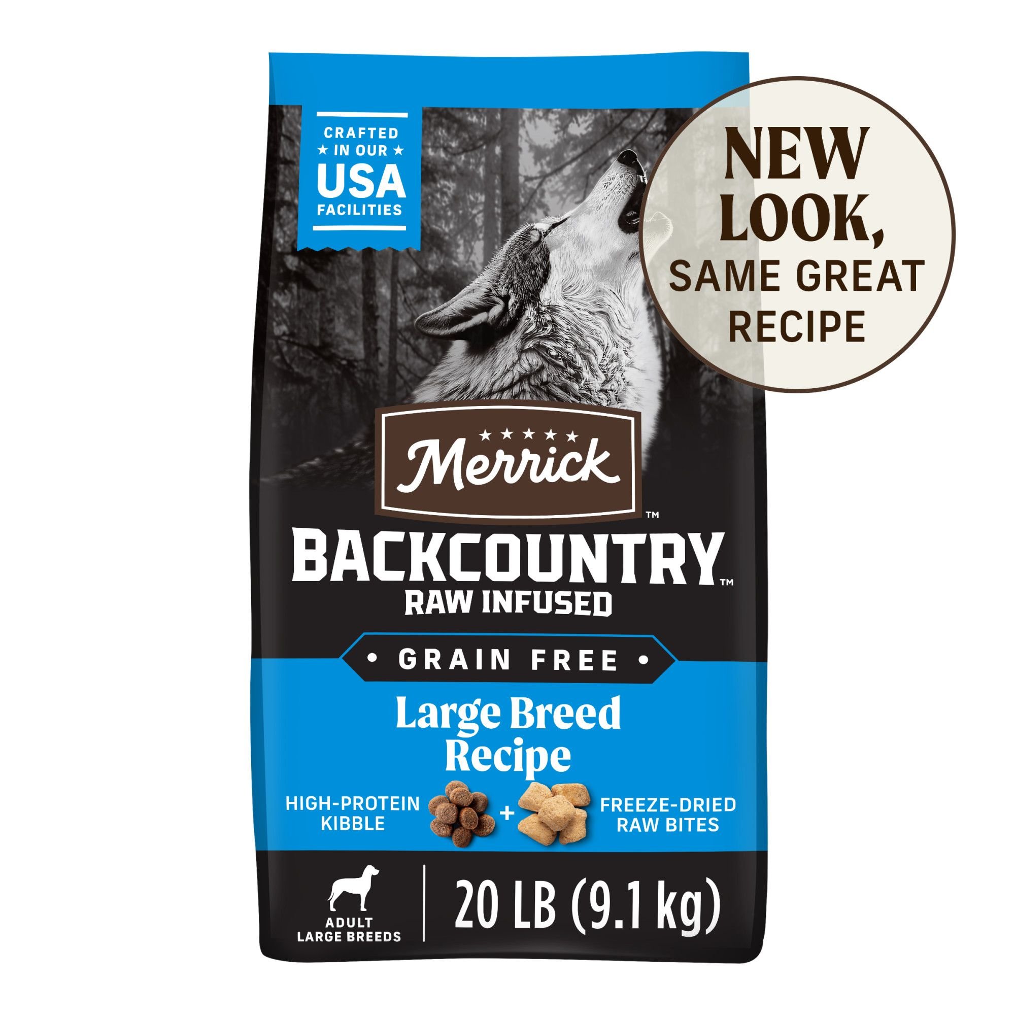 MERRICK Backcountry Raw Infused Grain Free Large Breed Recipe