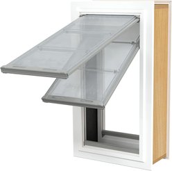 Endura Flap Double Flap Wall Mount Dog & Cat Door, Large, White
