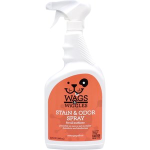 Wags & Wiggles Zesty Grapefruit Dog Stain & Odor Spray, 32-oz bottle